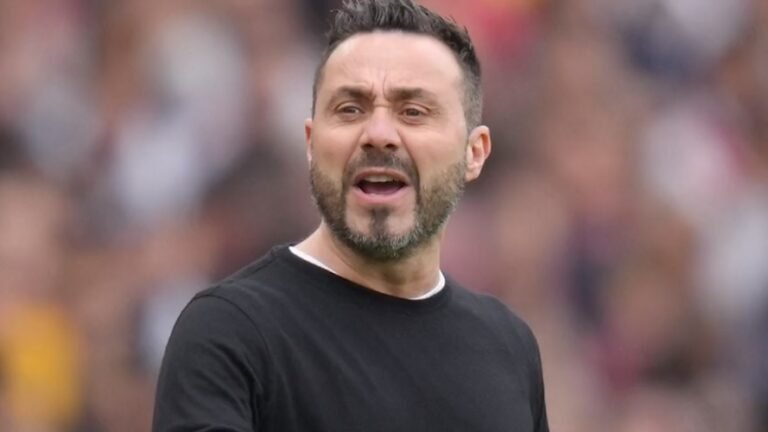 Roberto De Zerbi no se hará cargo ahora del Tottenham


