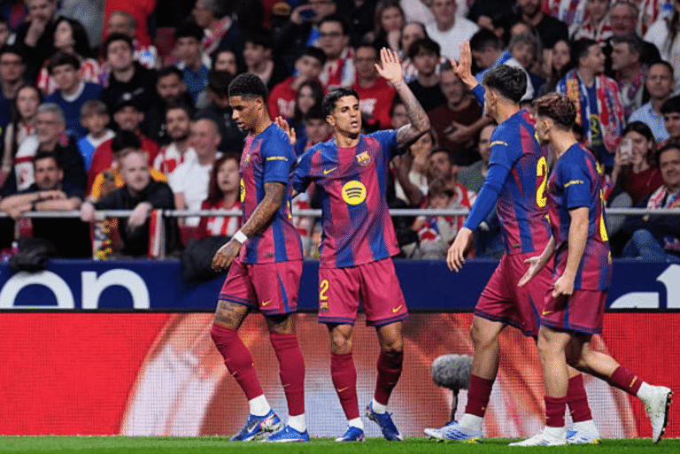 Atlético de Madrid 1-2 Barcelona: Lewandowski ataca tarde mientras los campeones dan un gran paso hacia el título



