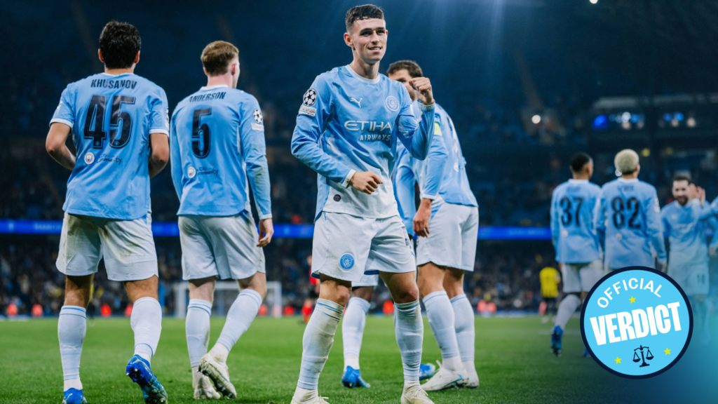 Phil Foden anota un triplete en la victoria del Manchester City sobre el AEK Atenas