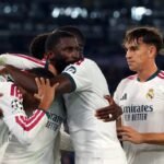 Antonio Rüdiger celebra su gol ante la Roma