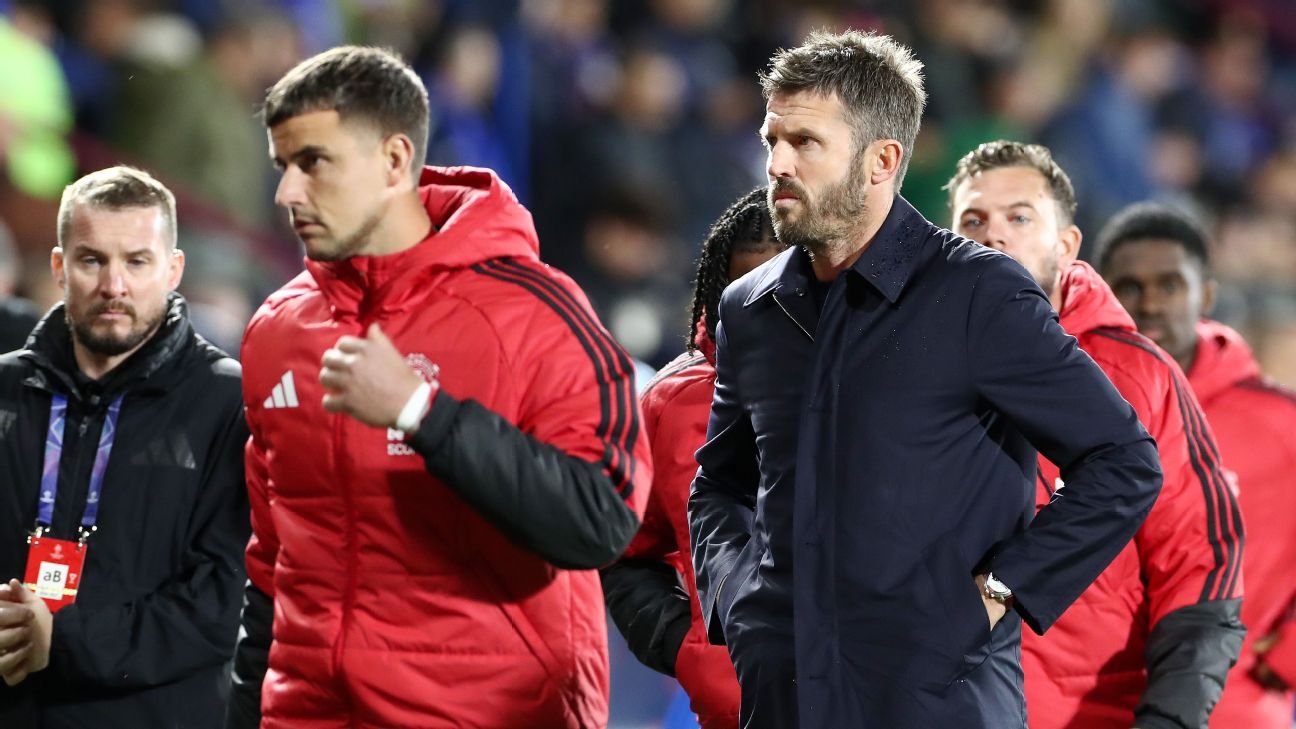 Michael Carrick en una imagen de la crónica del Como-Manchester United