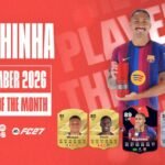 Raphinha en el gráfico de LaLiga que anuncia su premio al mejor jugador de septiembre de 2026