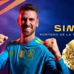 Unai Simón con la camiseta de España en un gráfico sobre el premio al portero de 2026